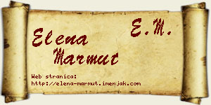 Elena Marmut vizit kartica